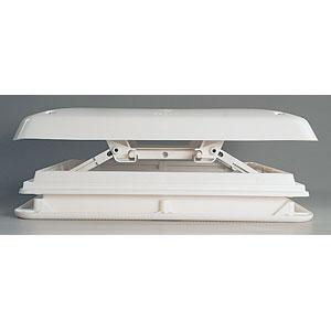 LANTERNEAU CHANTAL 40x40 BLANC AVEC STORE ET MOUSTIQUAIRE